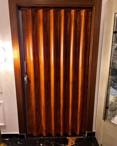 NDF, stands for New doors factory. A unique leather folding door that ca