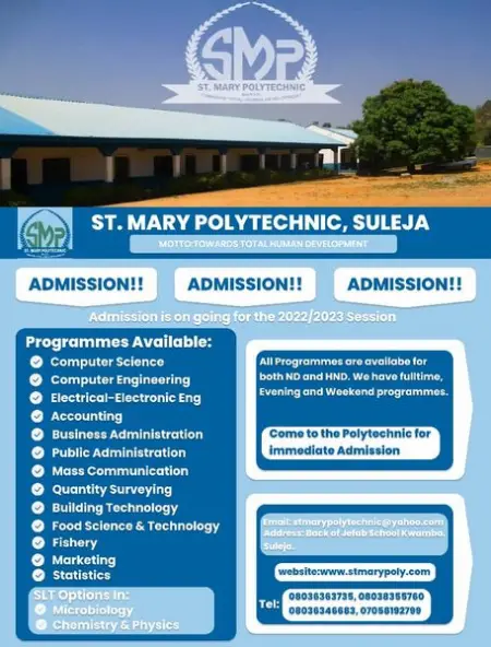 Education
St Mary Polytechnic
Education
Send Message