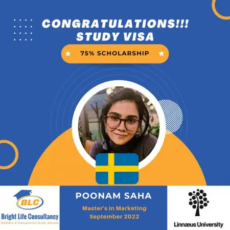 FB.COM
Book an appointment
Poonam has achieved a 75 Scholarship and will pursue Master