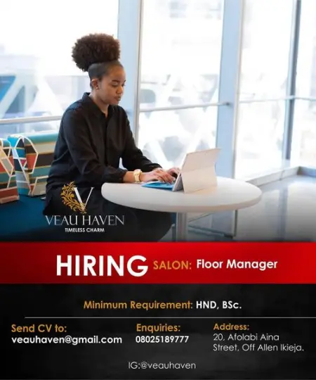 We are looking for a Beauty Salon Manager to be responsible for our salon