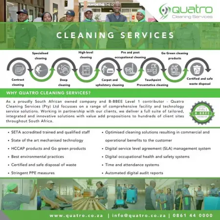 With over 60 years of combined experience in the cleaning industry our te
