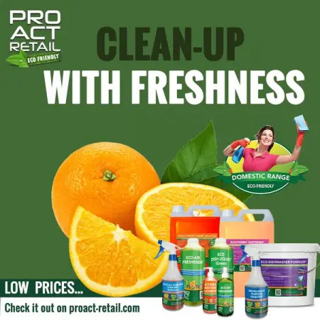 Clean-Up With Freshness

Browse through our Summer Sale Eco-Domestic Range of products