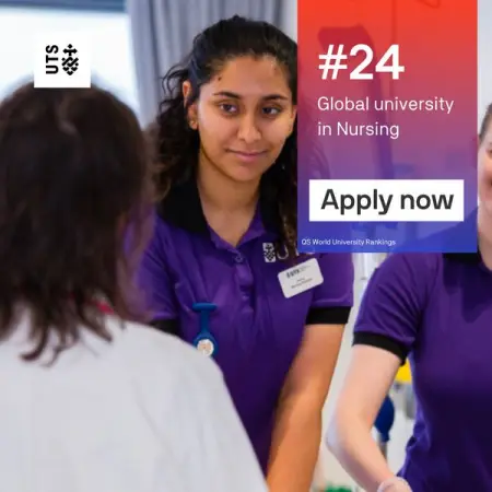 UTS is one of the Top 25 universities for Nursing in the world!

Join the health workforce