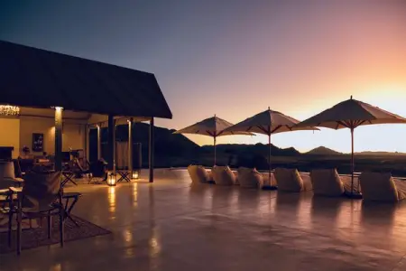 Watch spectacular sunset horizons from the comfort of Gmundners main lodge as 