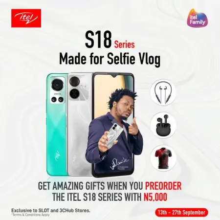 Be the first to own the itel S18 series, itels first vlog smartphone!

Pre-order the