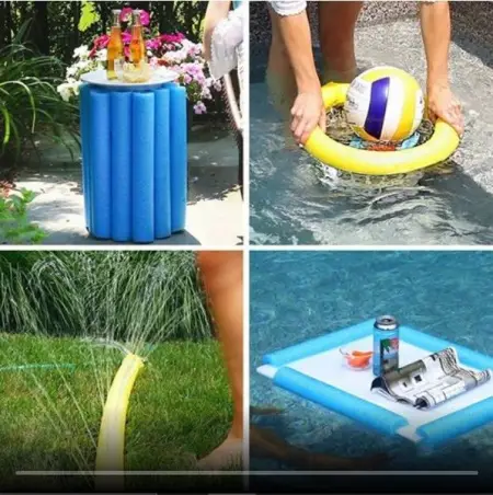 Turn your backyard into a summer fun zone with these clever pool noodle ideas! 
