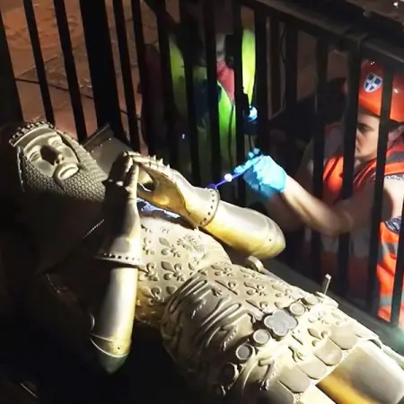 Experts have been studying the tomb of Edward of Woodstock, better known as the Black 