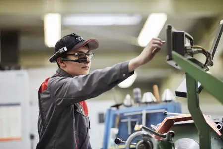 The HMT is a 100 hands-free, voice driven, head mounted, android tablet. A