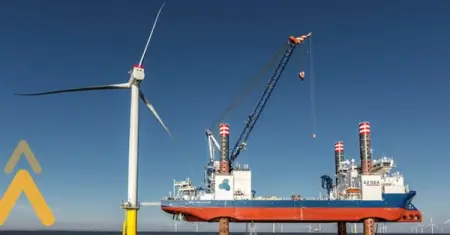  Offshore green power 

The Dudgeon Offshore Wind Farm, owned by Equinor, CR and Masdar, 