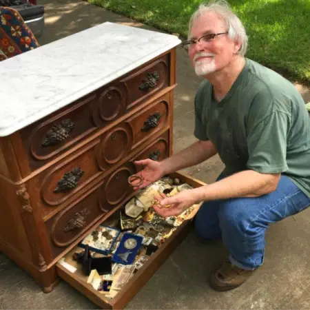 Emil Knodell was glad to have spotted such a great bargain on an old dresser 