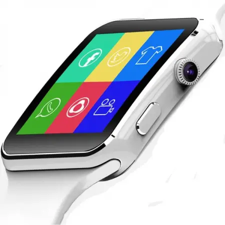Bluetooth compatible smart watch with camera and a support simcard for universal m