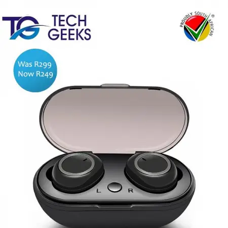 TECHGEEKS.CO.ZA
Bluetooth Earbuds With Charging Case
Was R299 Now Only R249
Shop N