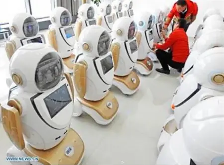 Chinese company Lianyungang boosts the development of the robot industry. 