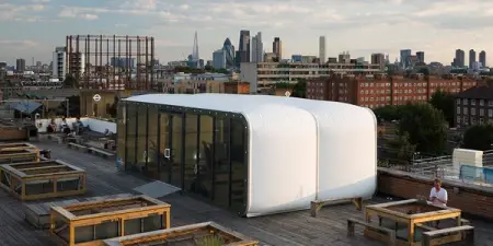 Modular glamping box is easy to install for a coffee shop, a restaurant o