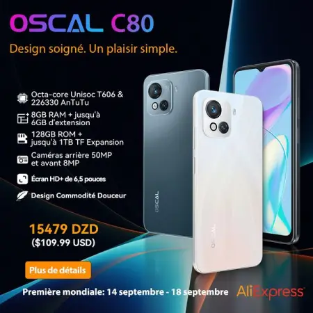 Notre incroyable smartphone C80 est en vente sur AliExpress maintenant ! Promotion en prem