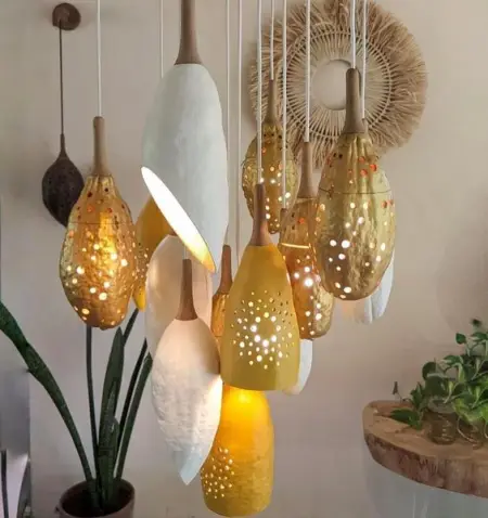 Baobab Collection
13 Pod Chandelier.
.
Each of our pods is a fusion of craftsm