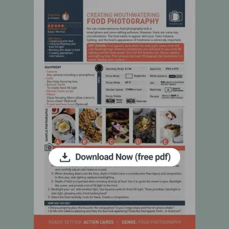  Photographers! Download this free photography cheat sheet that will he