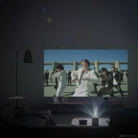 The way we watch our favorite MV these days  
Get your ASTRONORD LED Projector