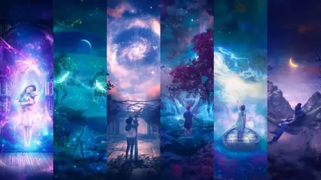  Journey through mystical forests, twinkling skies, and surreal dreamscapes in Aron 