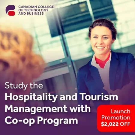 Kickstart your career in Hospitality and Tourism Management and you can earn a salary of a