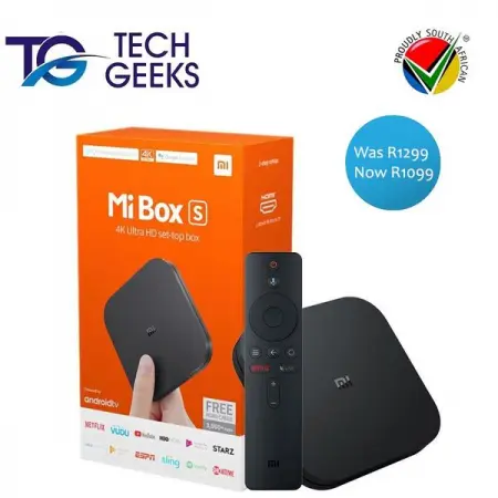 TECHGEEKS.CO.ZA
Xiaomi Mi Box S - Google Certified
Was R1299 Now Only R1099
Shop Now
W