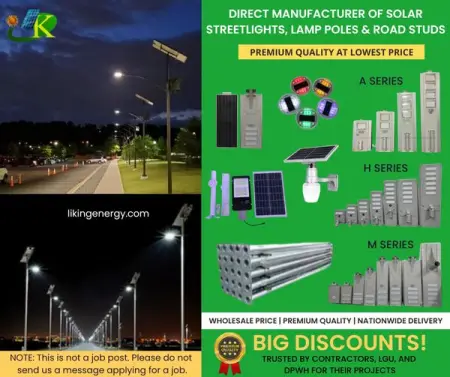 DIRECT SUPPLIER OF SOLAR STREETLIGHTS, SOLAR ROAD STUDS, AND LAMP POLES